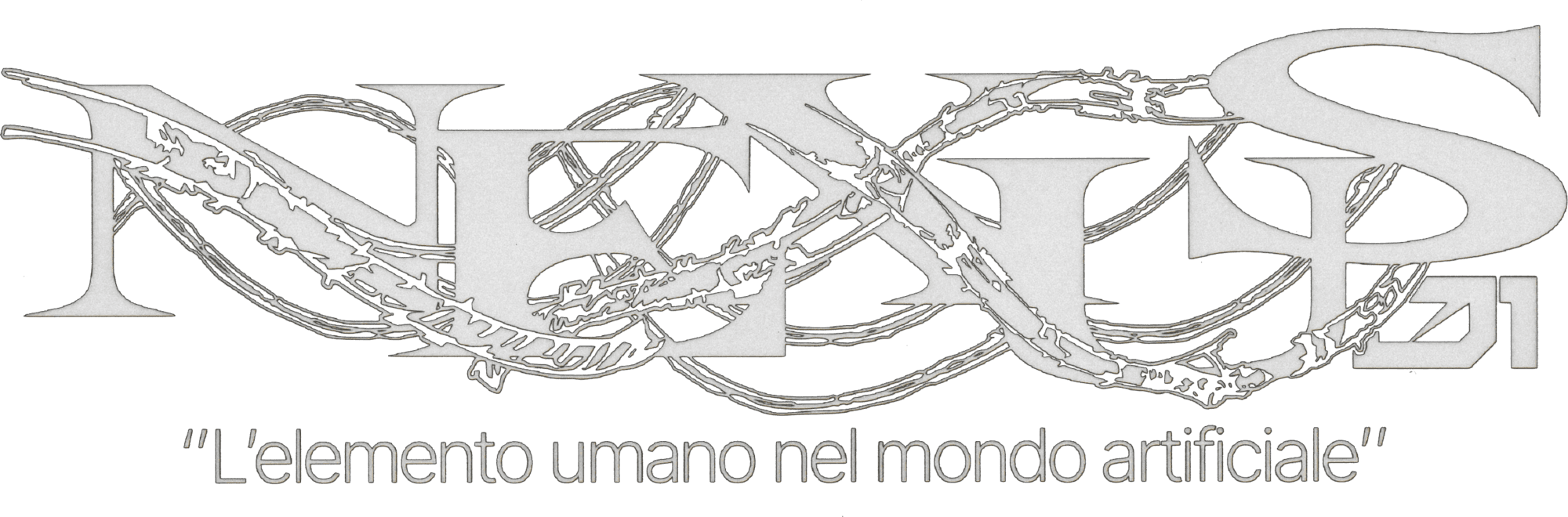 Lettering Nexus attraversato da cavi scansionati, con il payoff dell'edizione